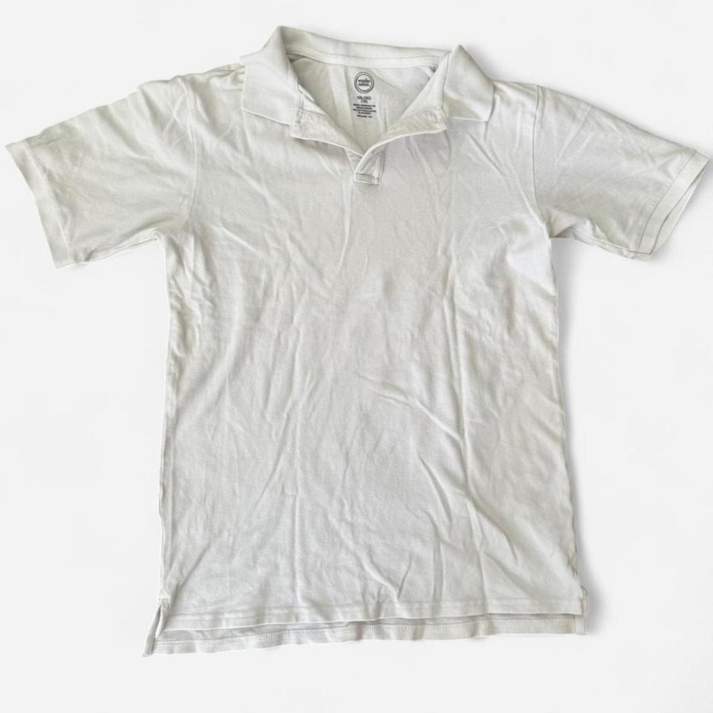 Wonder Nation white polo shirt